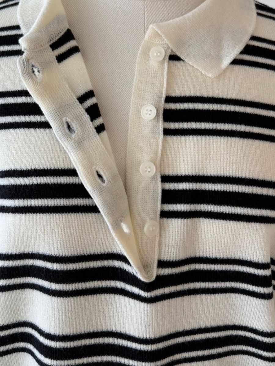 【予約:11月中旬】Polo Collar Knit/60251009020