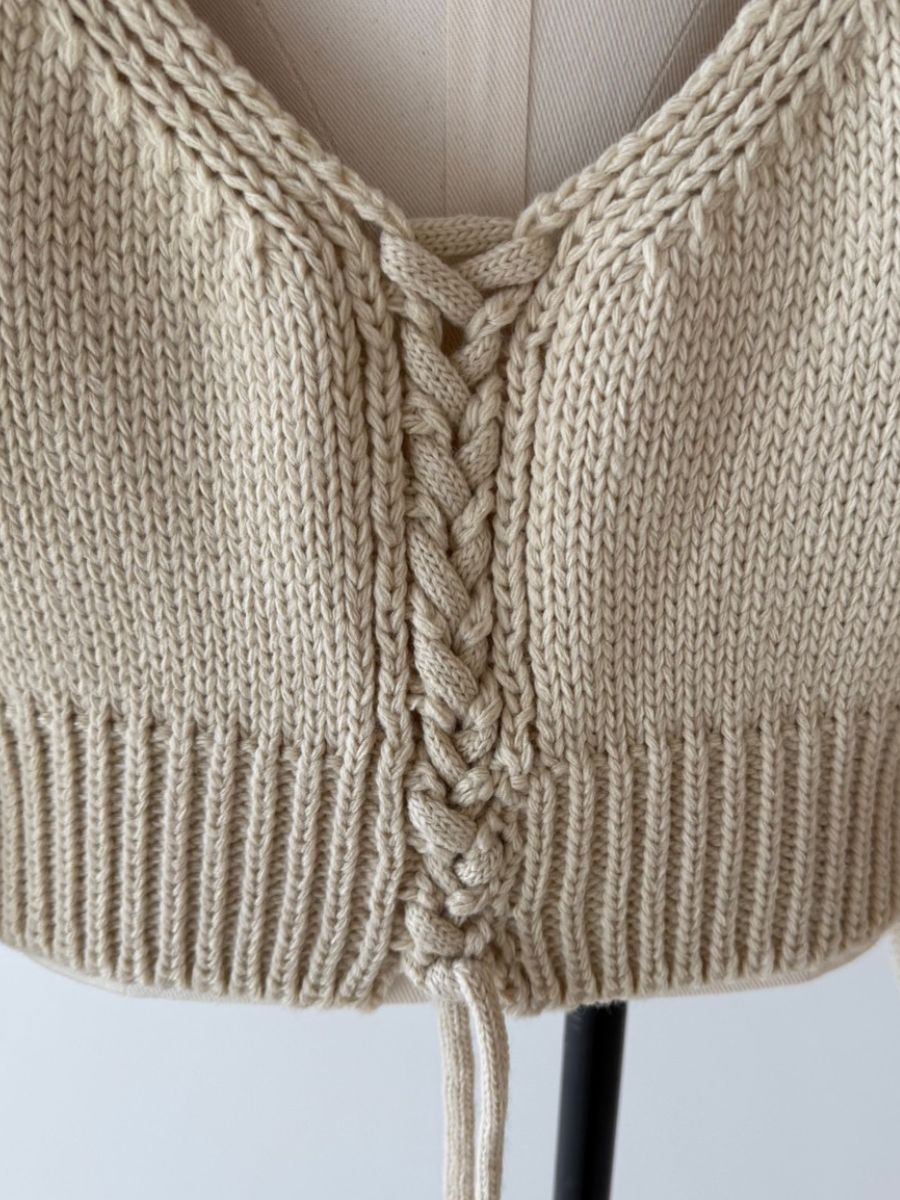 【予約:11月中旬】Laced Back Hole Knit/60251009019