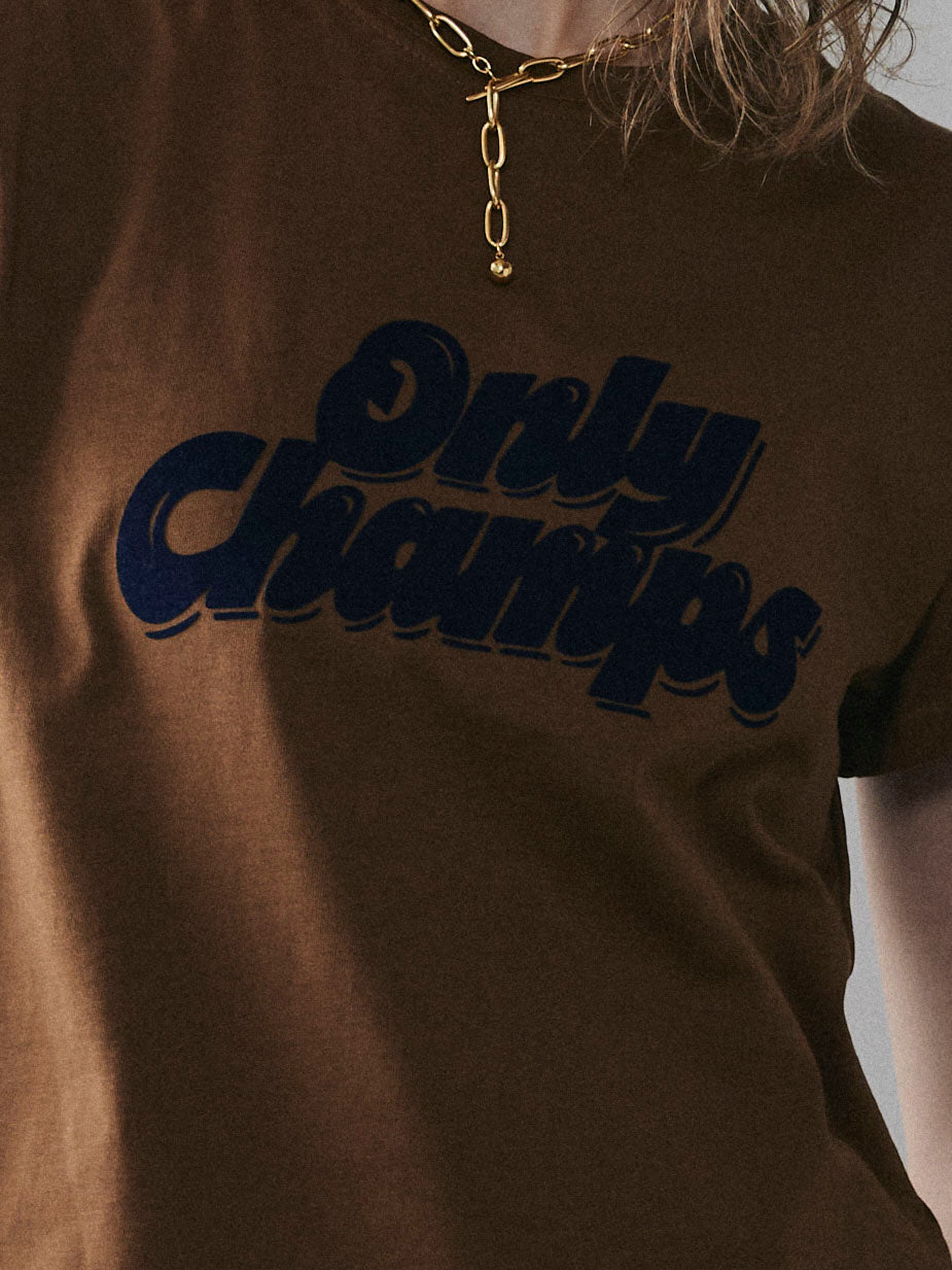 【予約:11月中旬】¨Only champs ¨
flocky print tee/60251008006