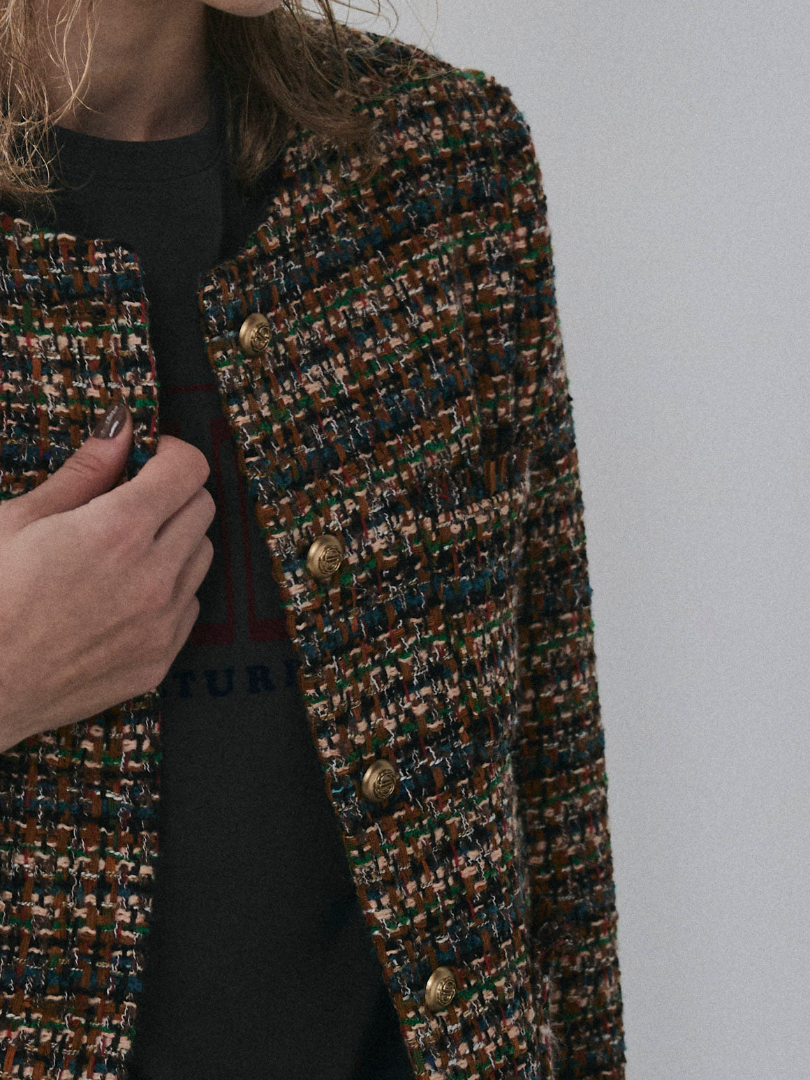 【予約:11月中旬】Mixed Tweed Jacket/60251004001
