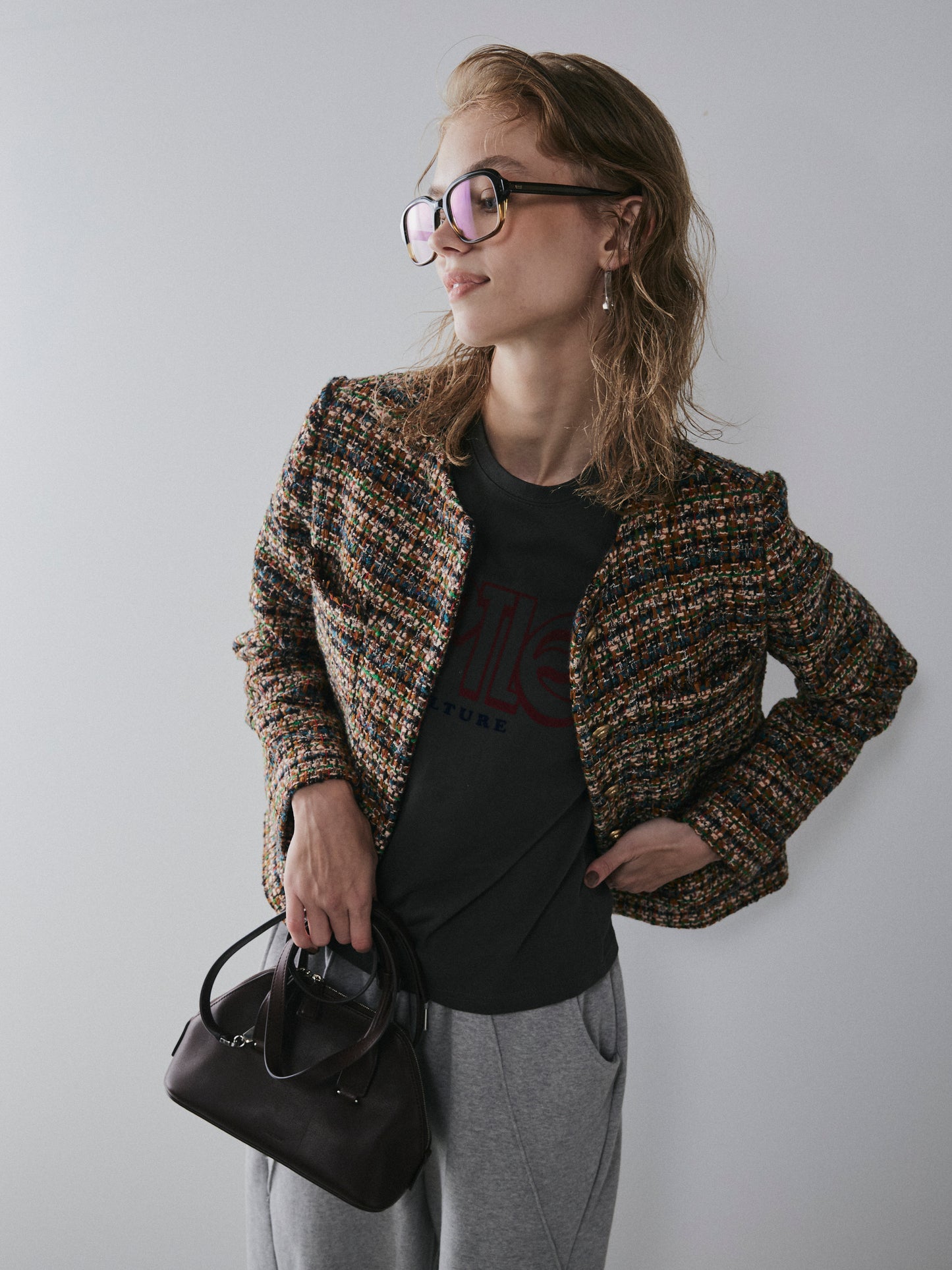 【予約:11月中旬】Mixed Tweed Jacket/60251004001