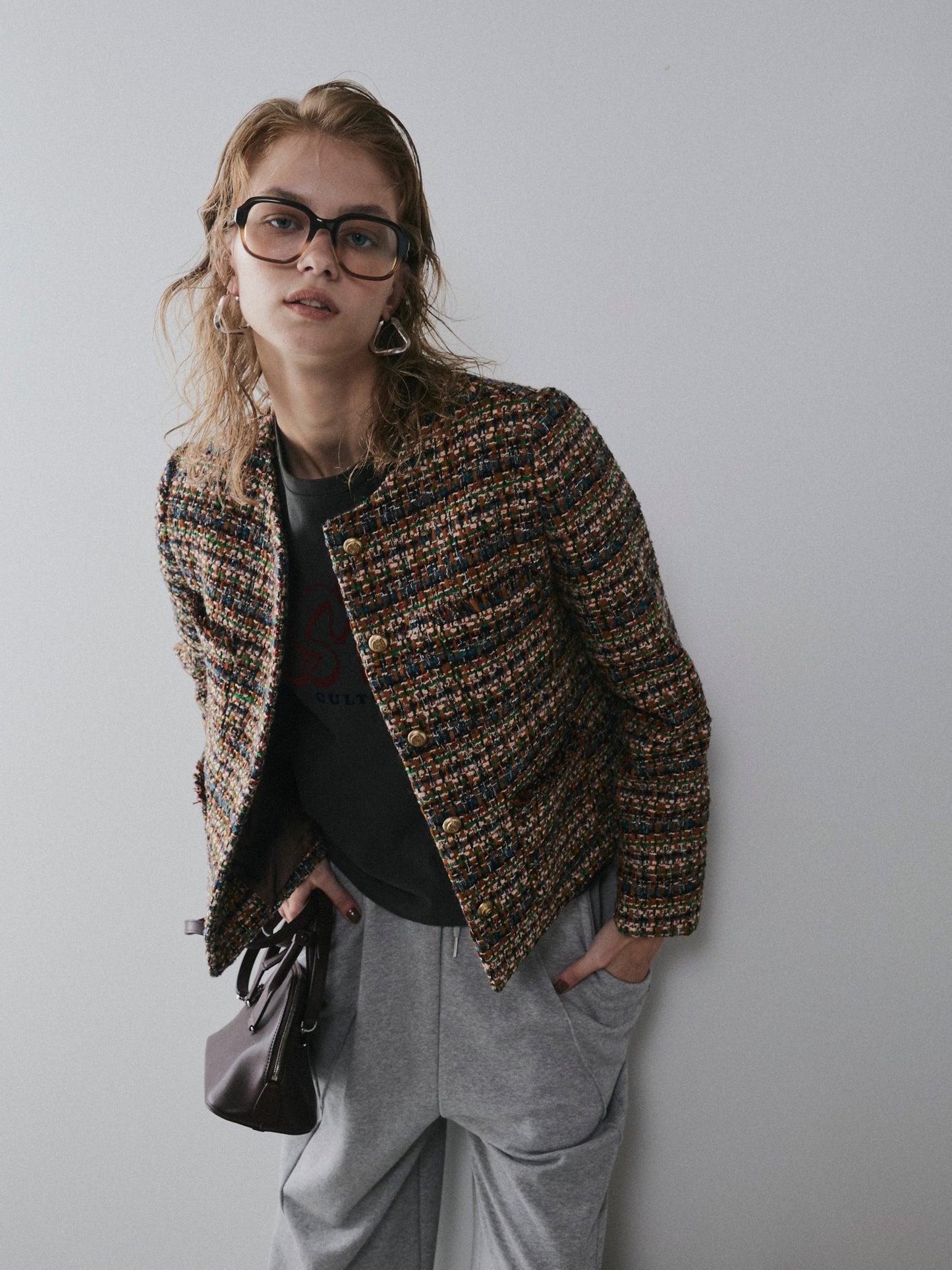 【予約:11月中旬】Mixed Tweed Jacket/60251004001