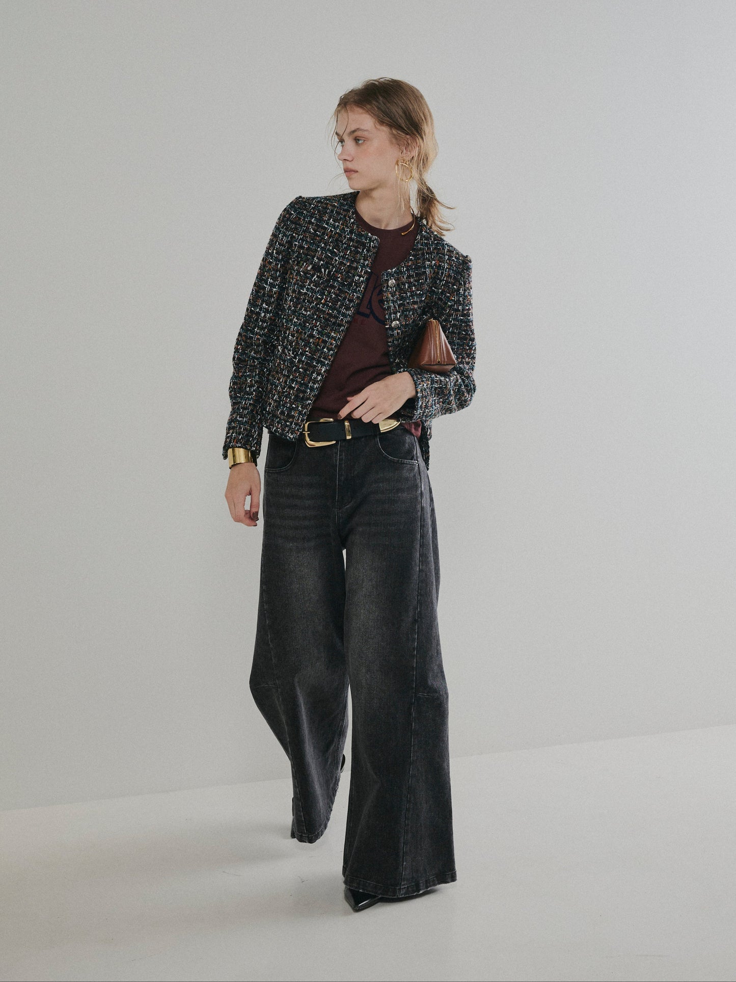 【予約:11月中旬】Mixed Tweed Jacket/60251004001