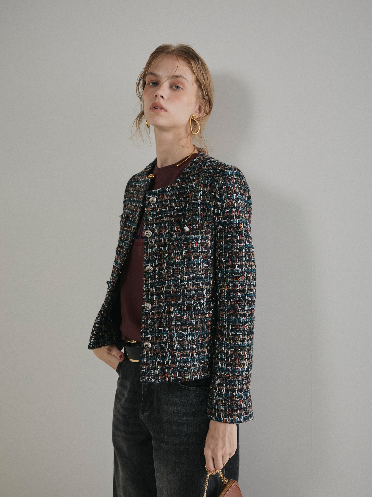 【予約:11月中旬】Mixed Tweed Jacket/60251004001