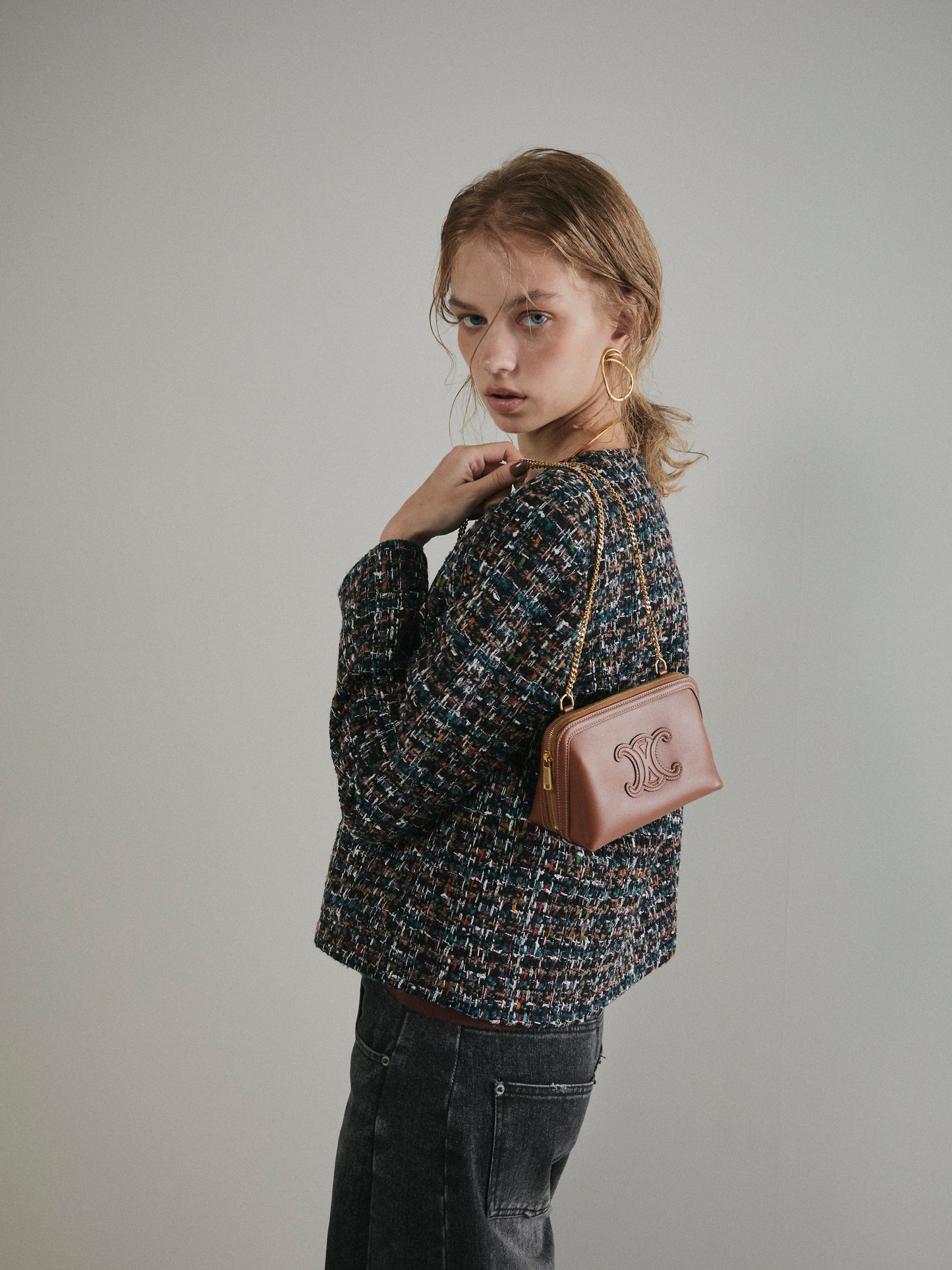 【予約:11月中旬】Mixed Tweed Jacket/60251004001
