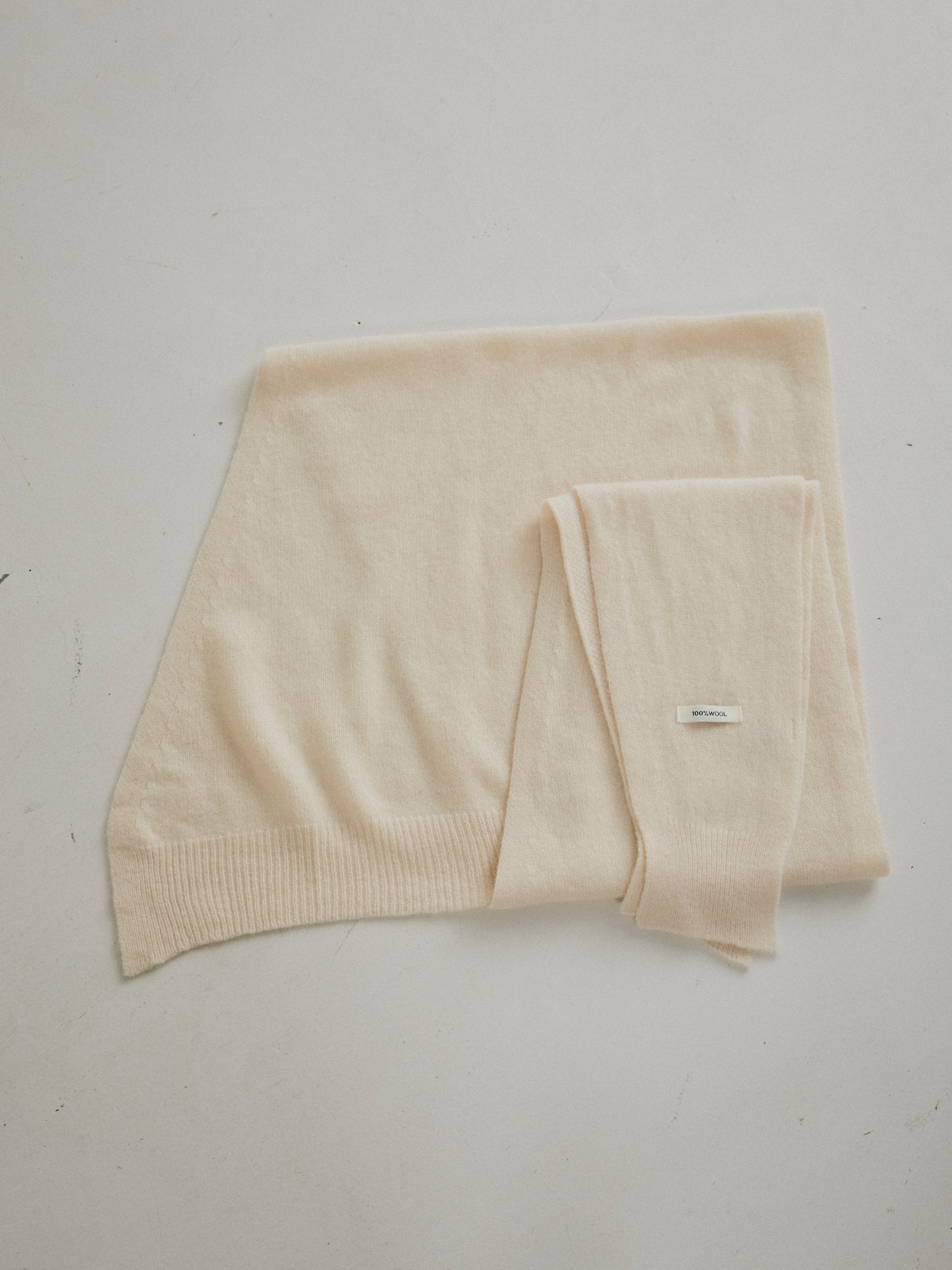 【予約:11月中旬】Cutting Knit DesignScarf/60251000032