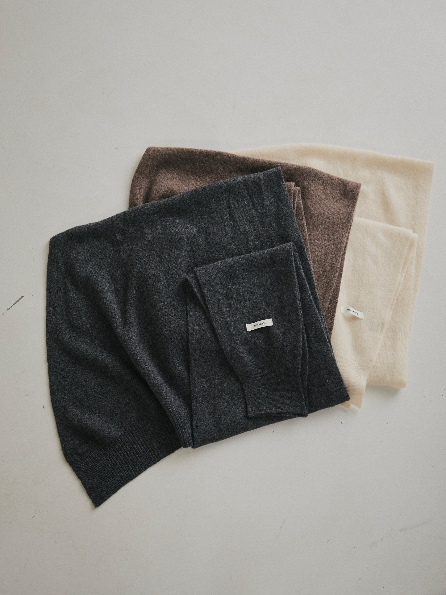 【予約:11月中旬】Cutting Knit DesignScarf/60251000032