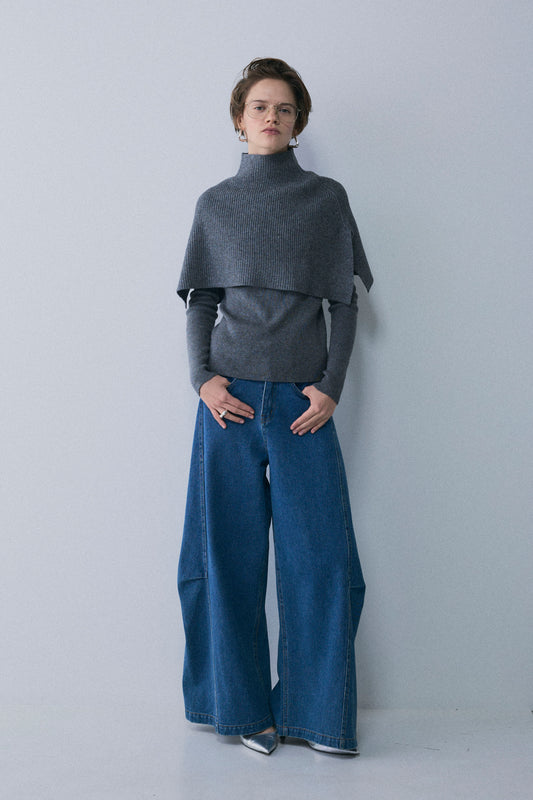 【予約:2月中旬】Structured Wide Denim/M261-33017【SELECT】