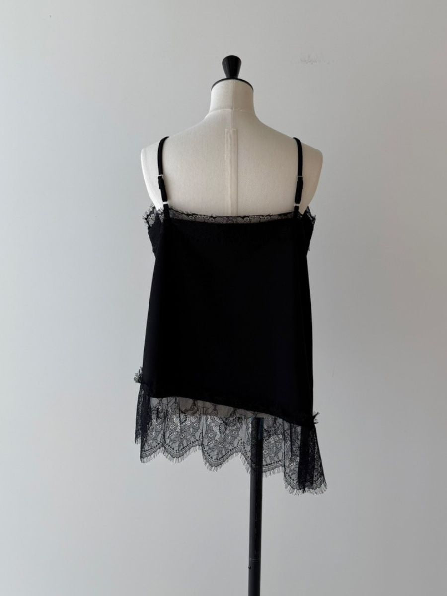 【予約:11月中旬】Asymmetry Lace Camisole/60251001014