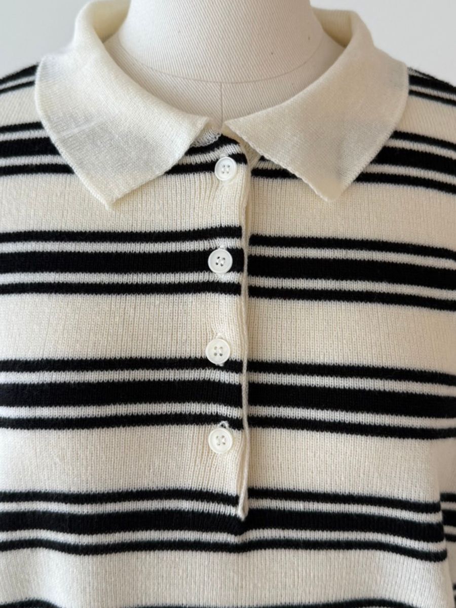 【予約:11月中旬】Polo Collar Knit/60251009020