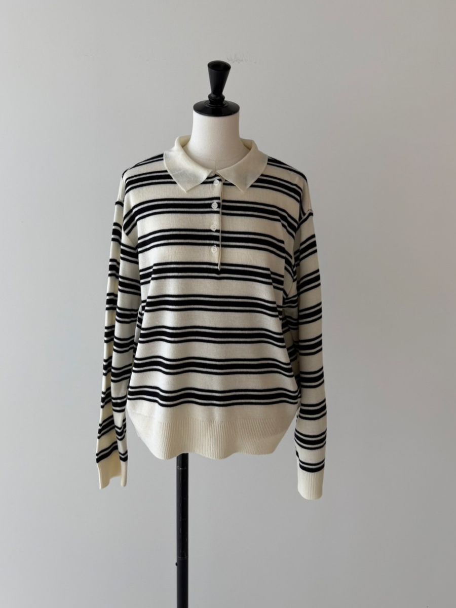 【予約:11月中旬】Polo Collar Knit/60251009020