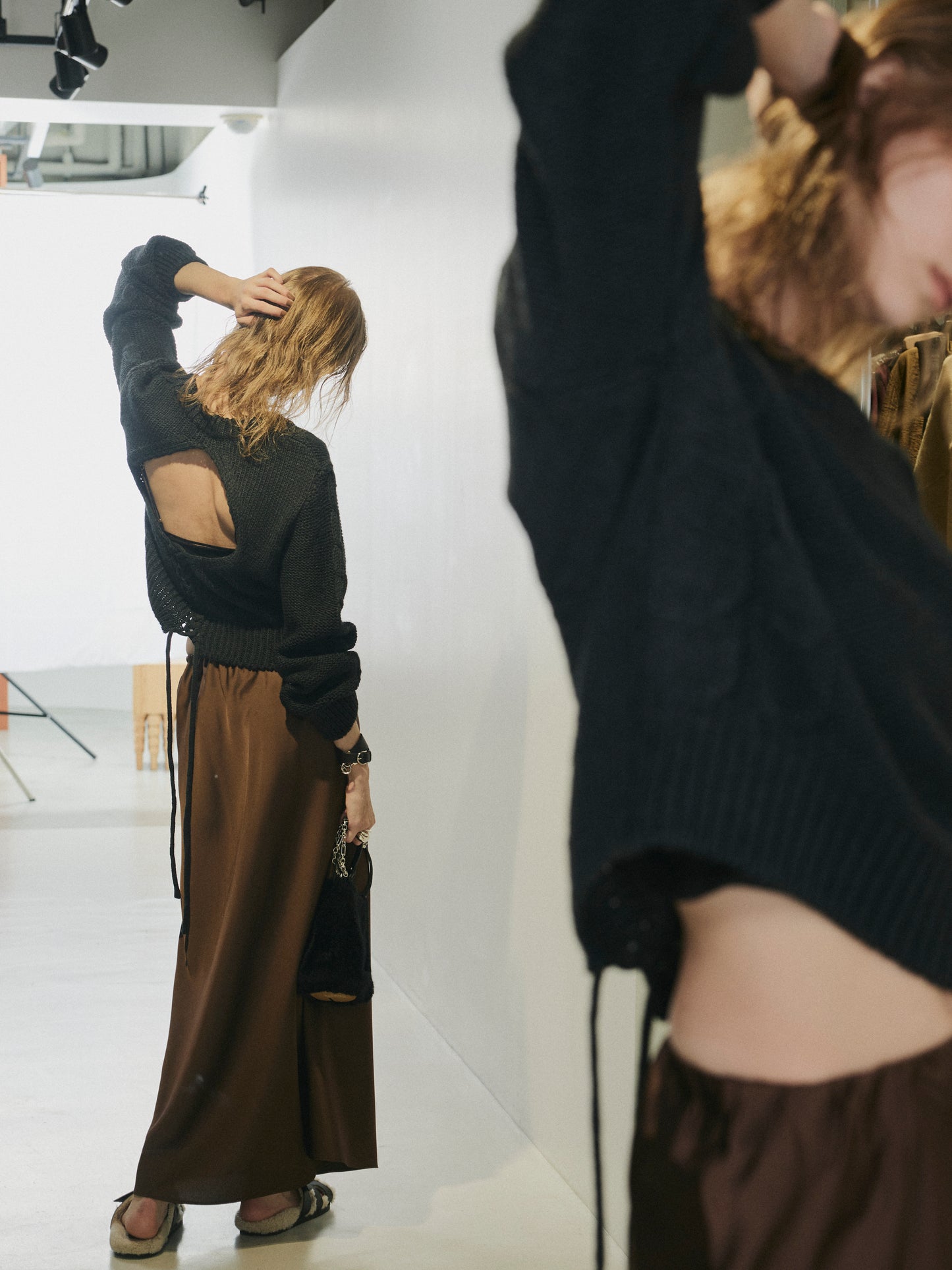 【予約:11月中旬】Laced Back Hole Knit/60251009019