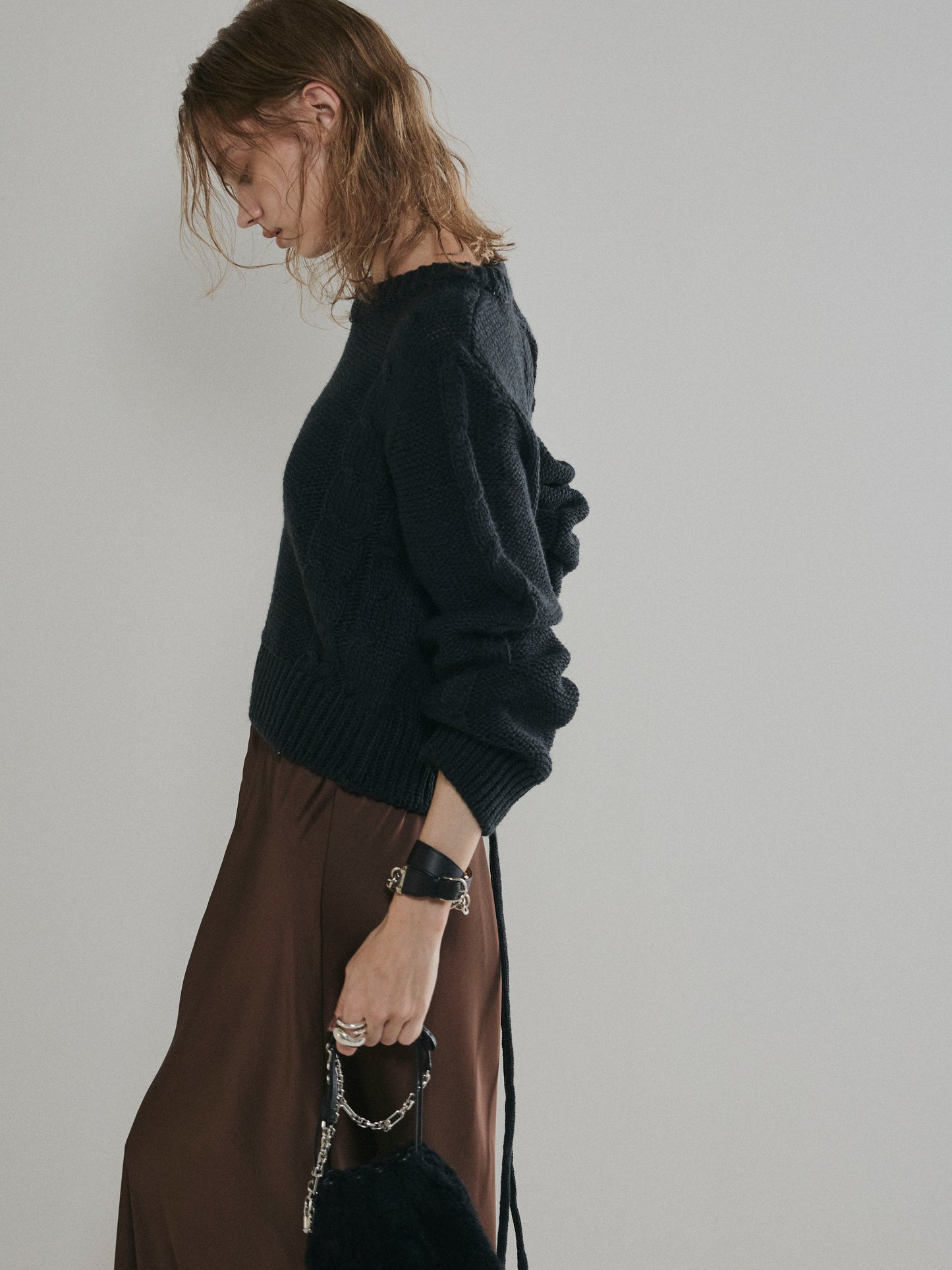 【予約:11月中旬】Laced Back Hole Knit/60251009019
