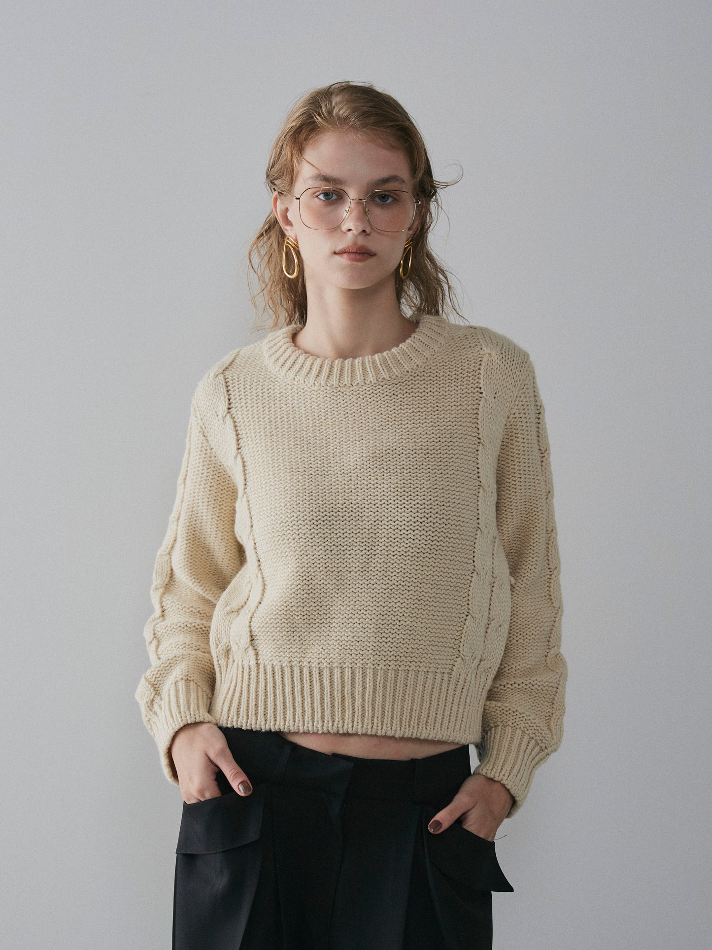 【予約:11月中旬】Laced Back Hole Knit/60251009019