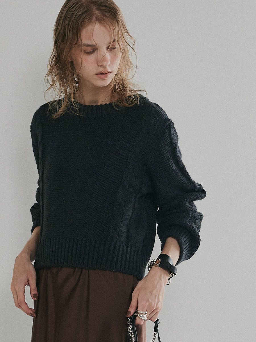 【予約:11月中旬】Laced Back Hole Knit/60251009019