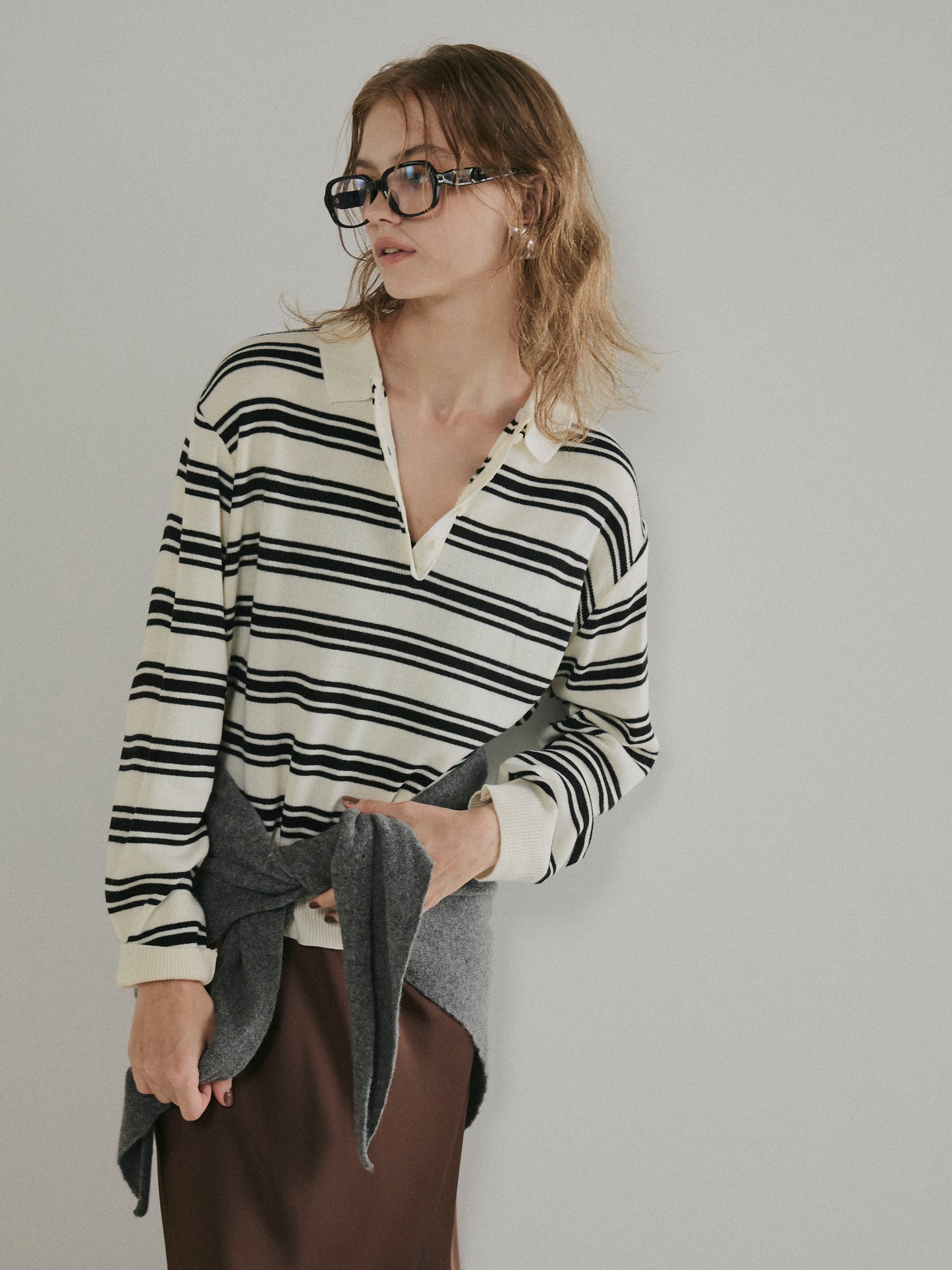 【予約:11月中旬】Polo Collar Knit/60251009020