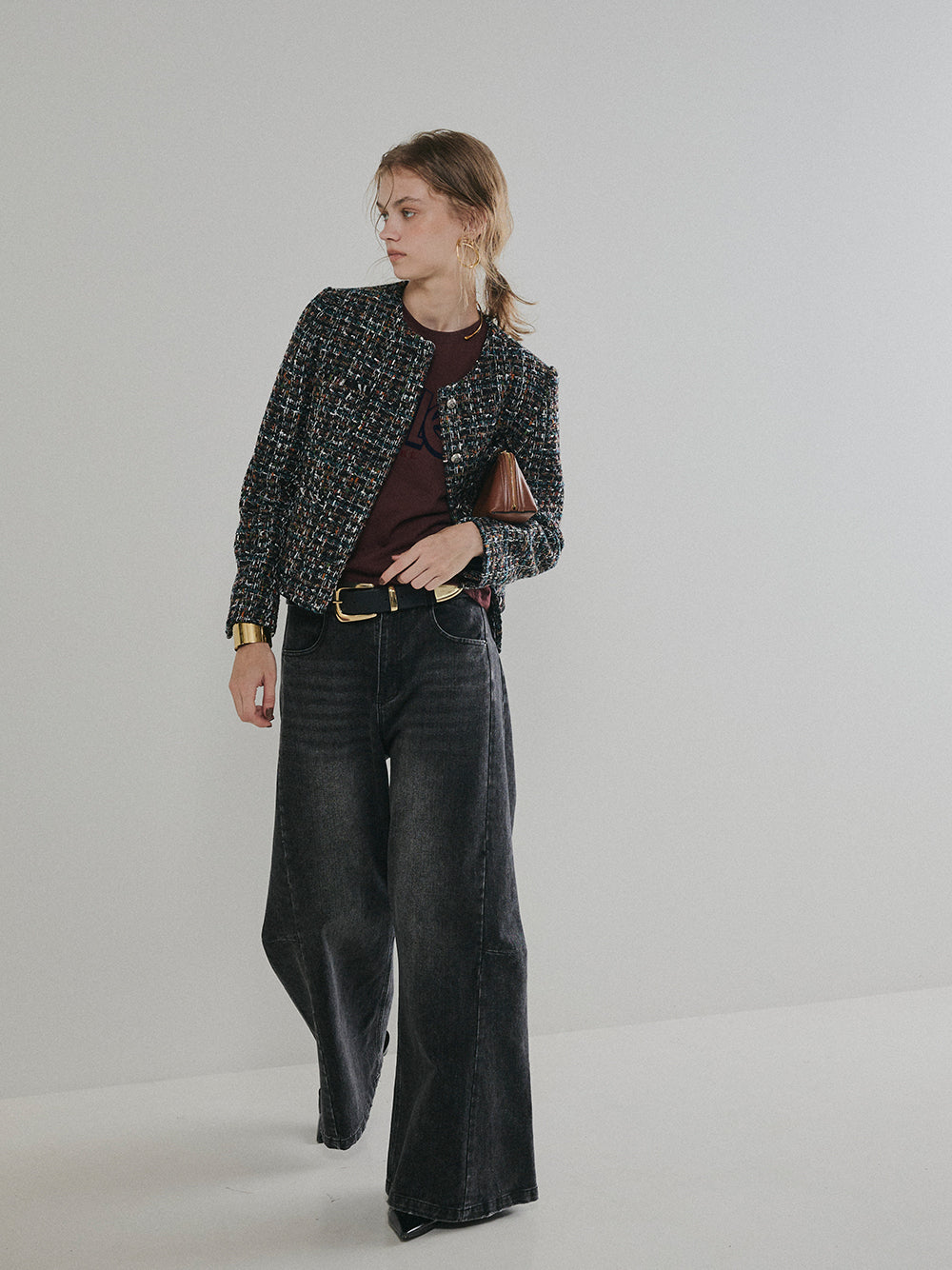 【予約:11月中旬】Structured Wide Denim/60251003025