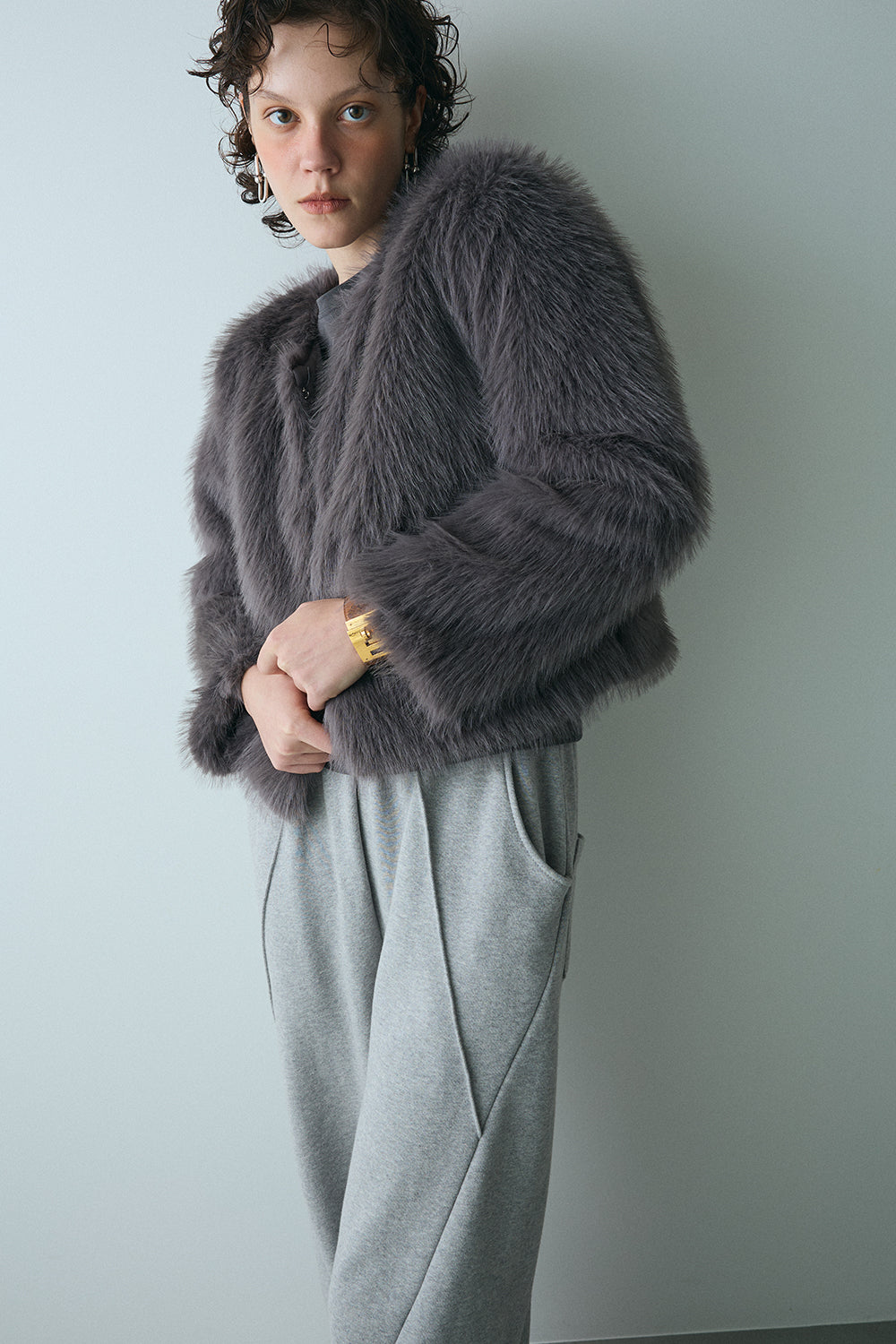 【予約:1月下旬〜2月上旬】Curved Sweat Pants/60251003027