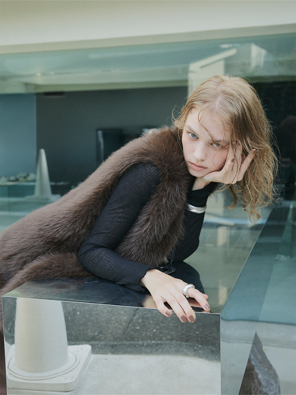 【予約:11月中旬】Eco Fur Vest/60251004038