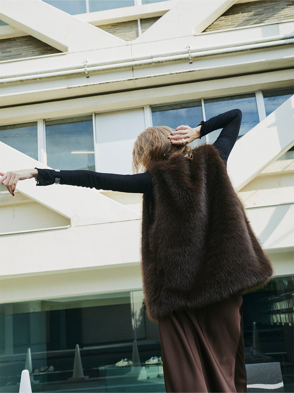 【予約:11月中旬】Eco Fur Vest/60251004038