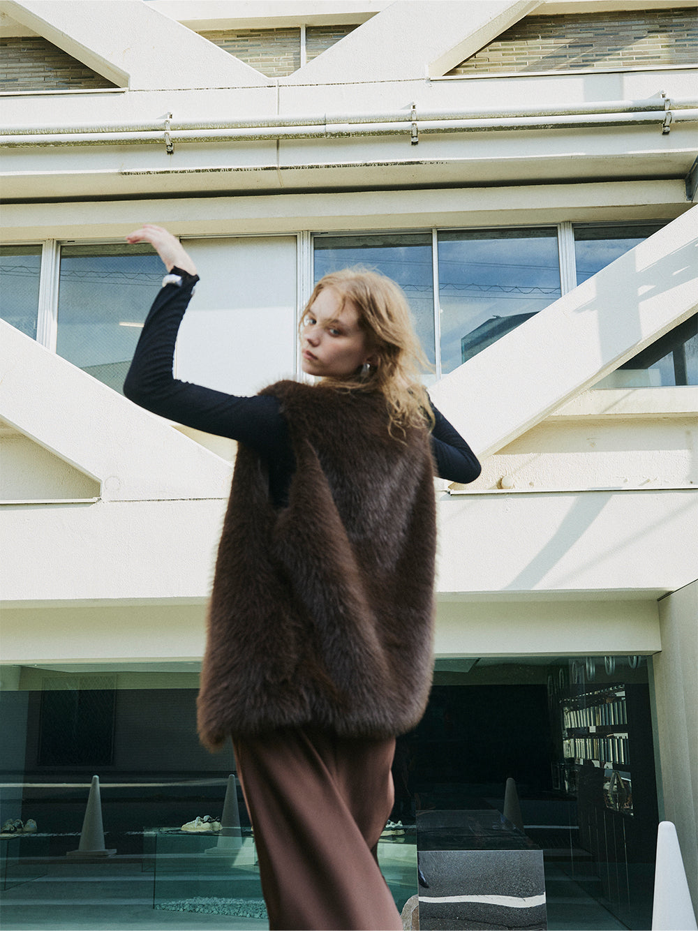 【予約:11月中旬】Eco Fur Vest/60251004038