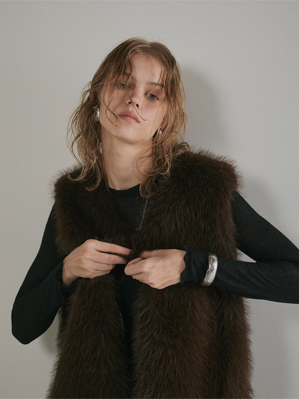 【予約:11月中旬】Eco Fur Vest/60251004038