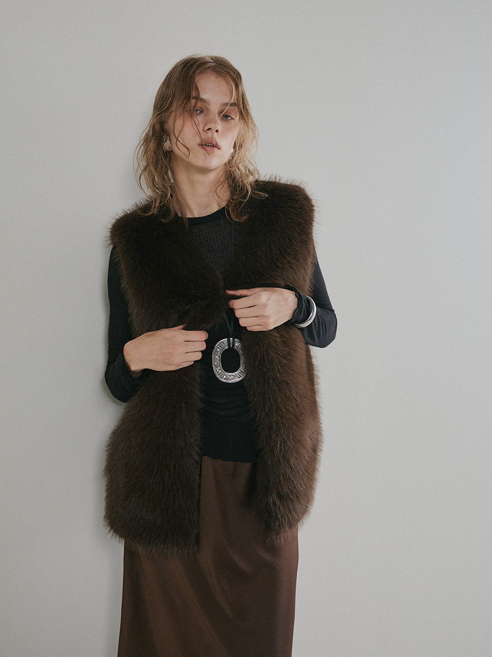 【予約:11月中旬】Eco Fur Vest/60251004038