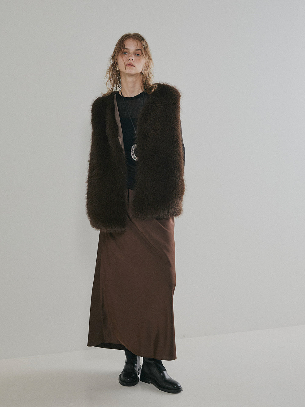 【予約:11月中旬】Eco Fur Vest/60251004038