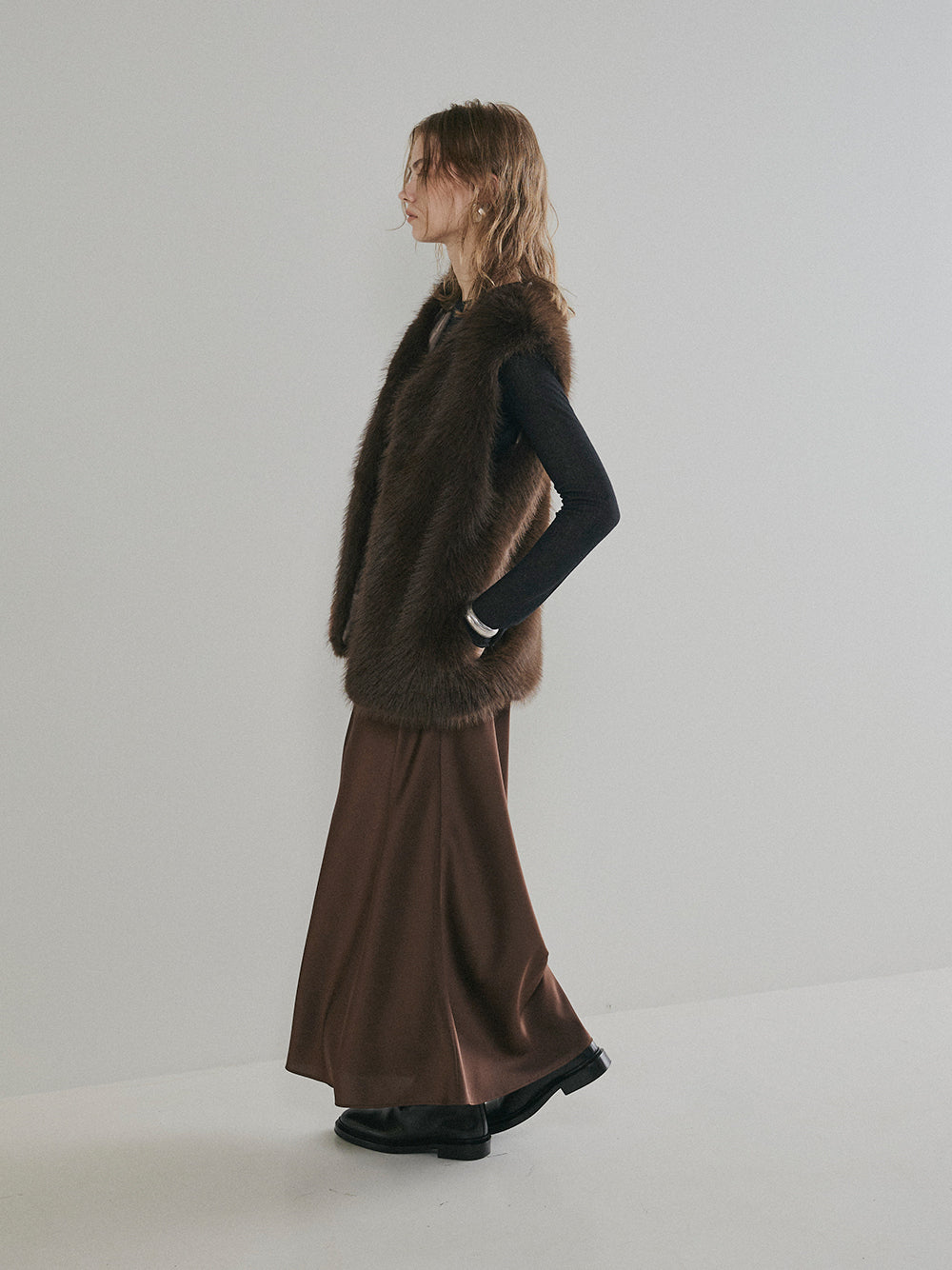 【予約:11月中旬】Eco Fur Vest/60251004038