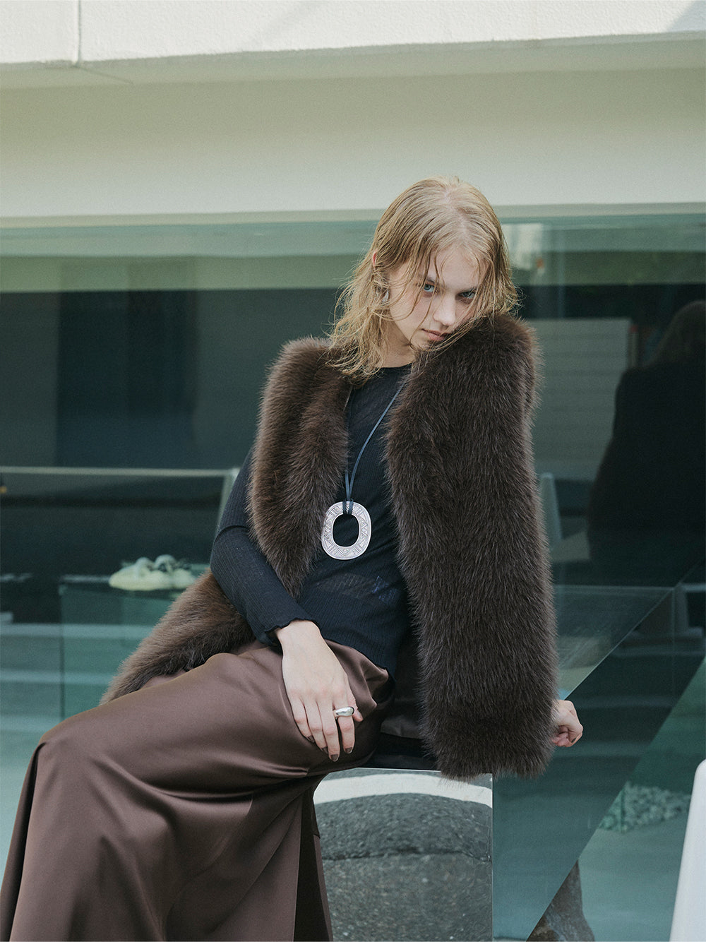 【予約:11月中旬】Eco Fur Vest/60251004038