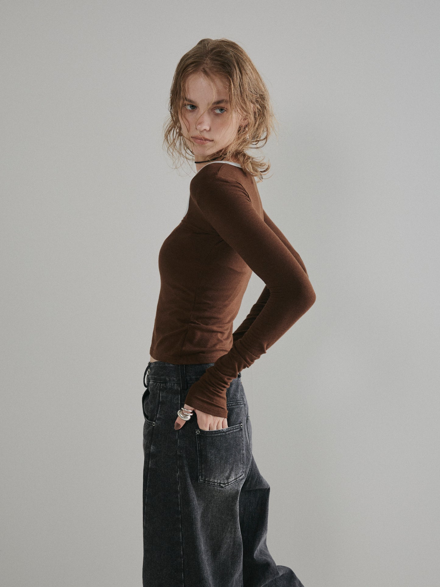 【予約:11月中旬】Piping Layered Tops/60251008008