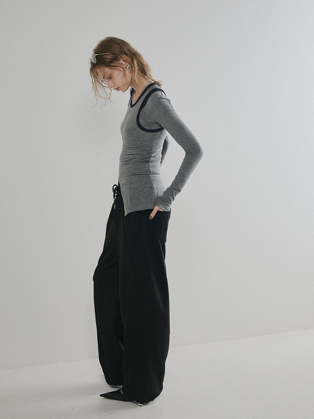 【予約:11月中旬】Piping Layered Tops/60251008008