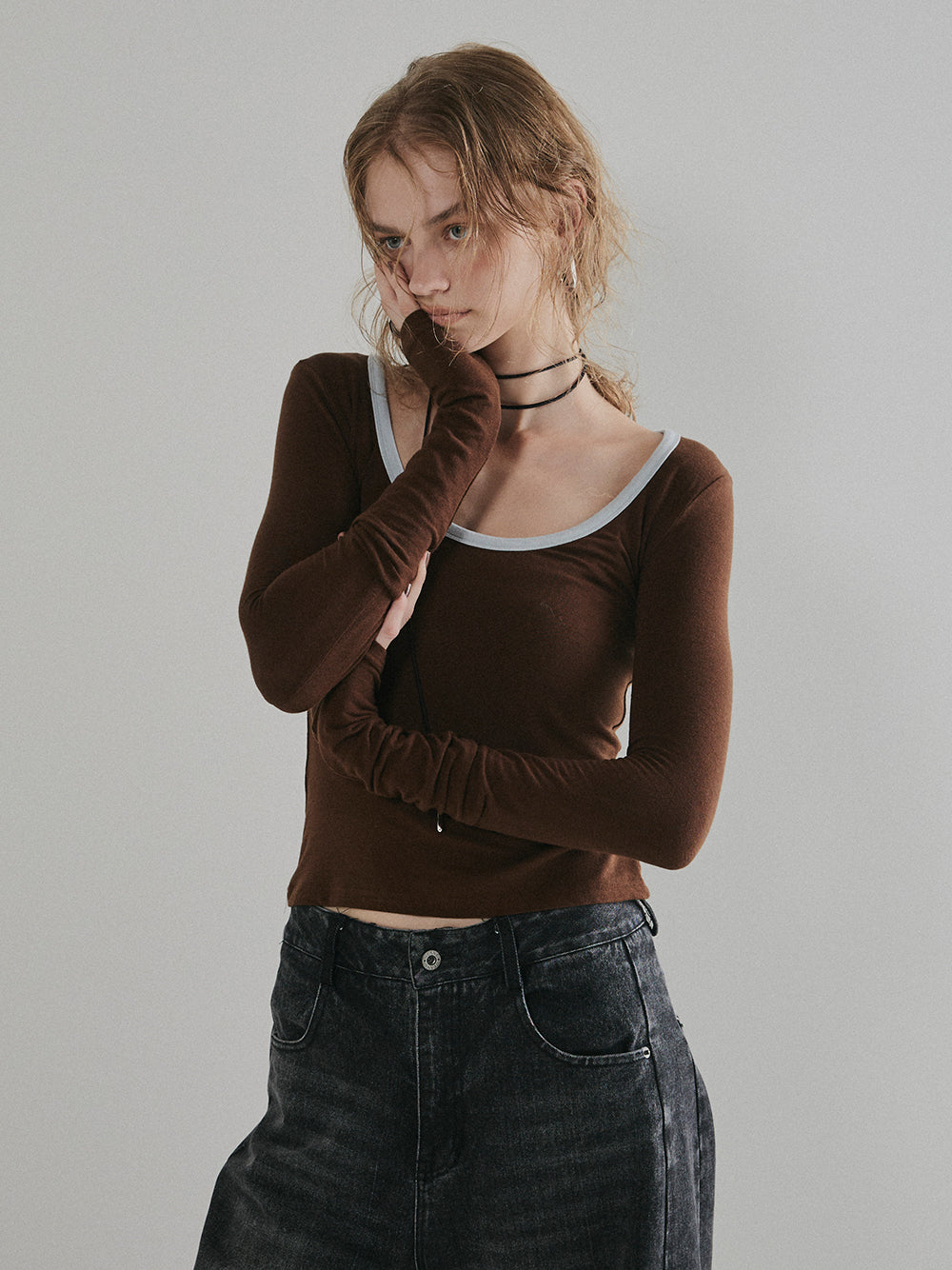 【予約:11月中旬】Piping Layered Tops/60251008008