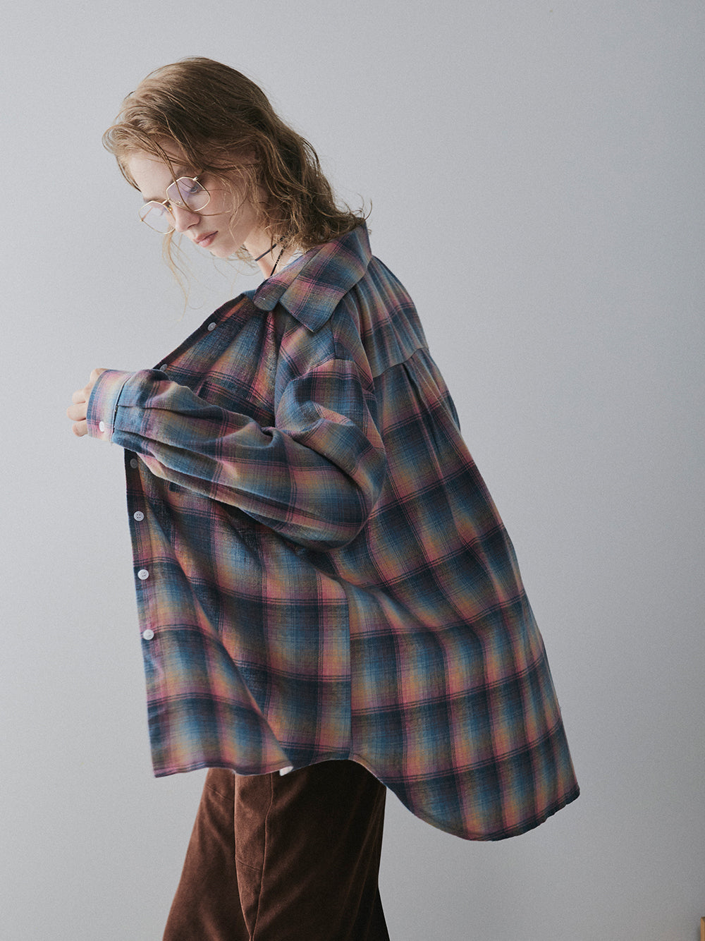 【予約:11月中旬】Brushed Checked Shirt/60251001012