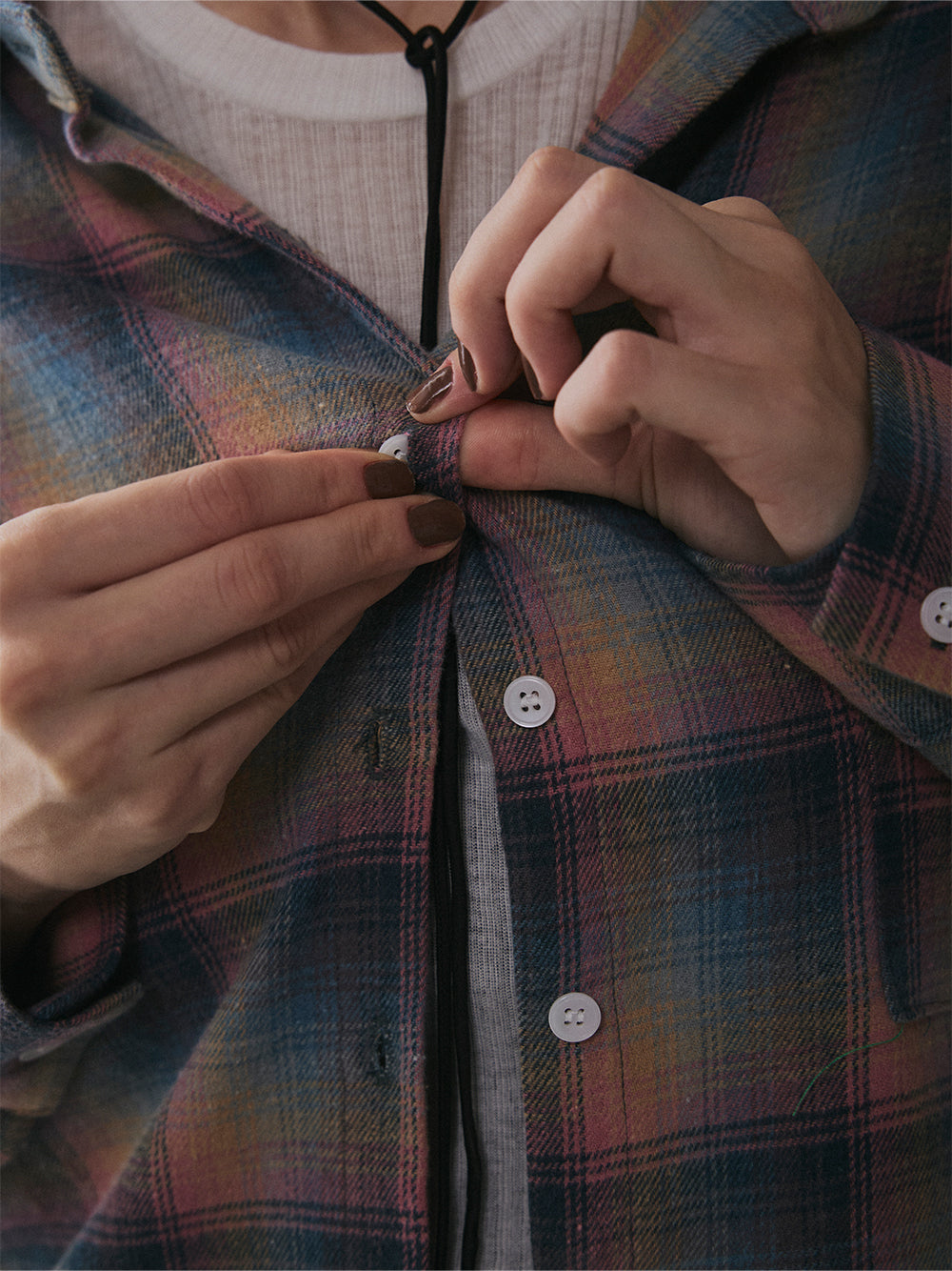 【予約:11月中旬】Brushed Checked Shirt/60251001012