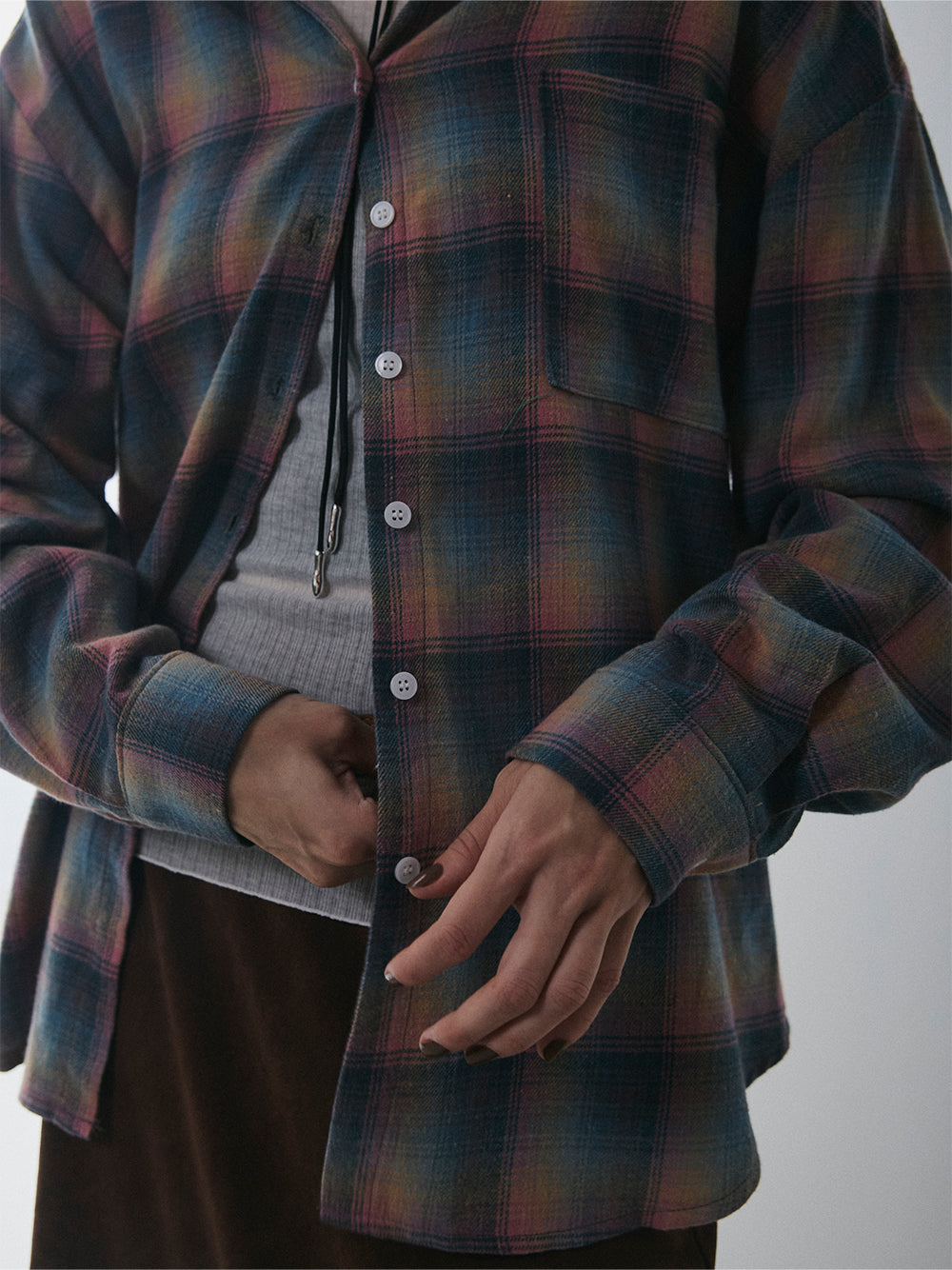 【予約:11月中旬】Brushed Checked Shirt/60251001012