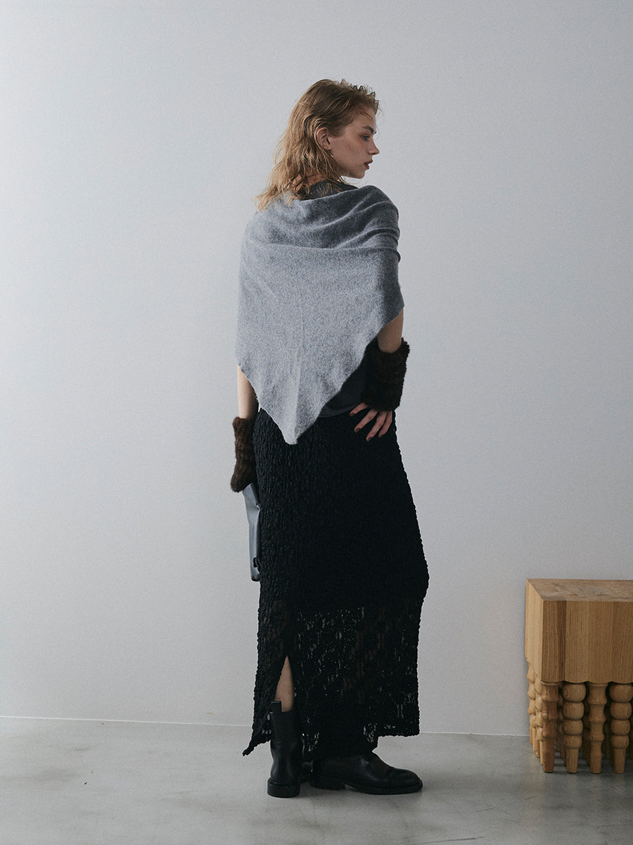 【予約:11月中旬】Triangle Knit Scarf/60251000033