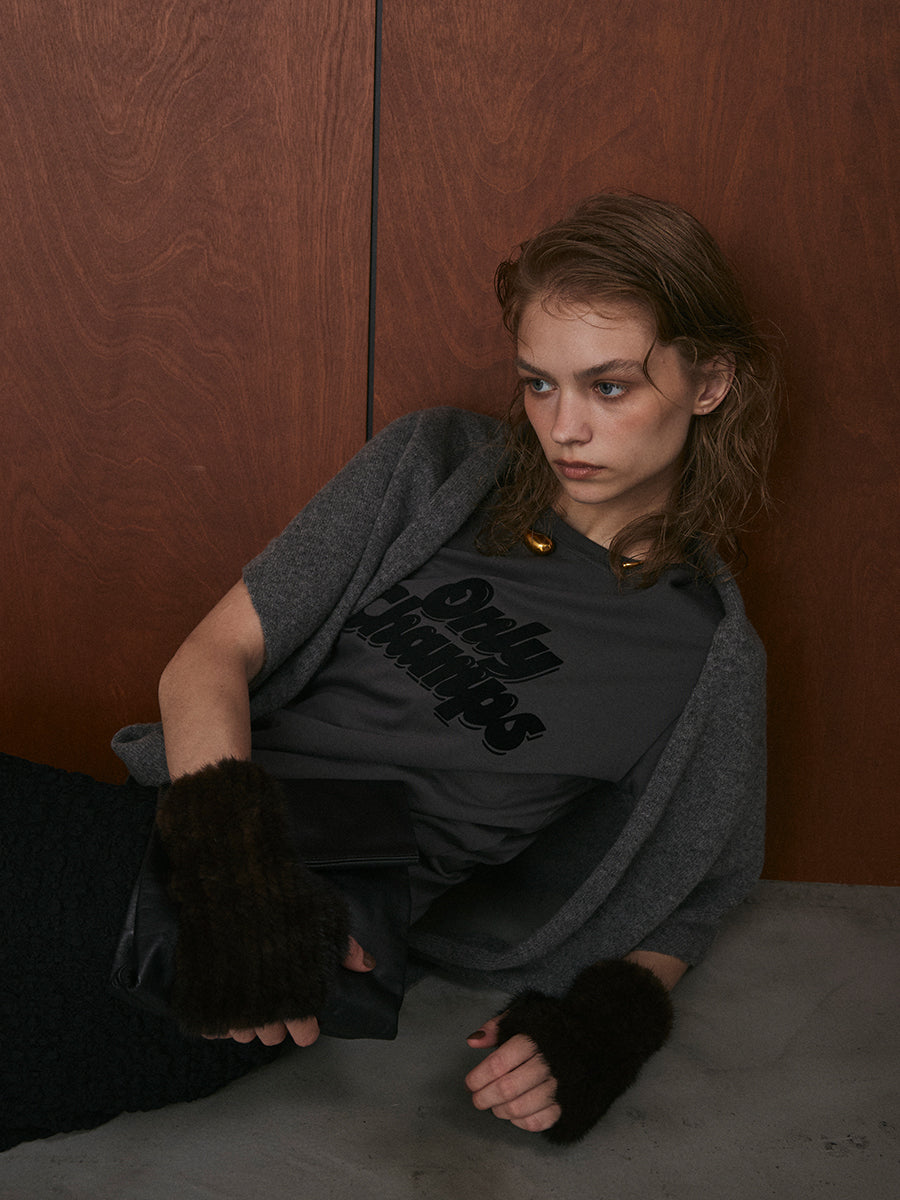 【予約:11月中旬】Triangle Knit Scarf/60251000033