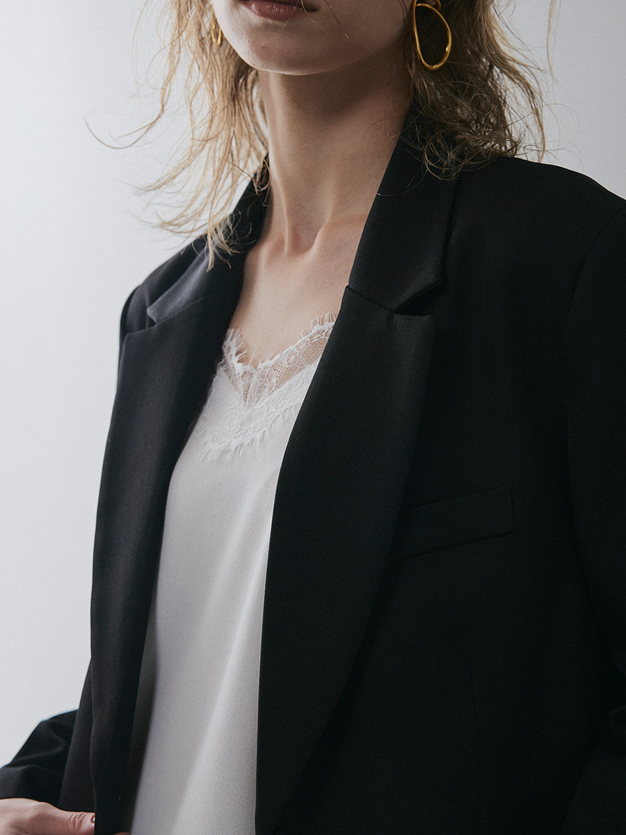 【予約:11月中旬】Asymmetry Lace Camisole/60251001014