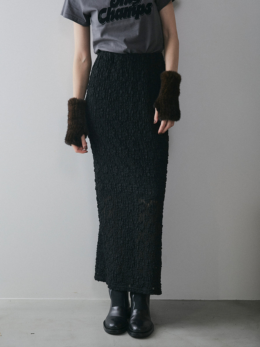 【予約:12月中旬】Puff Lace Skirt/60251002023