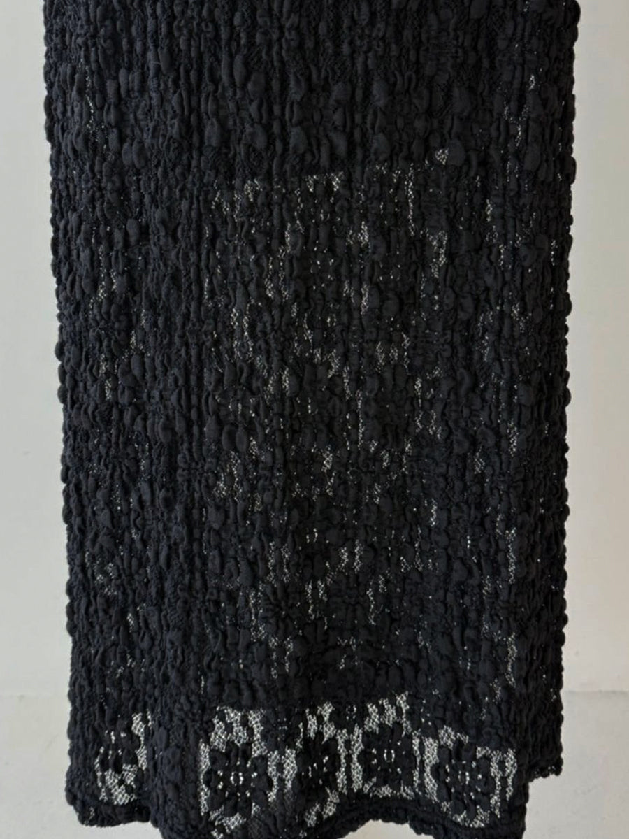 【予約:12月中旬】Puff Lace Skirt/60251002023