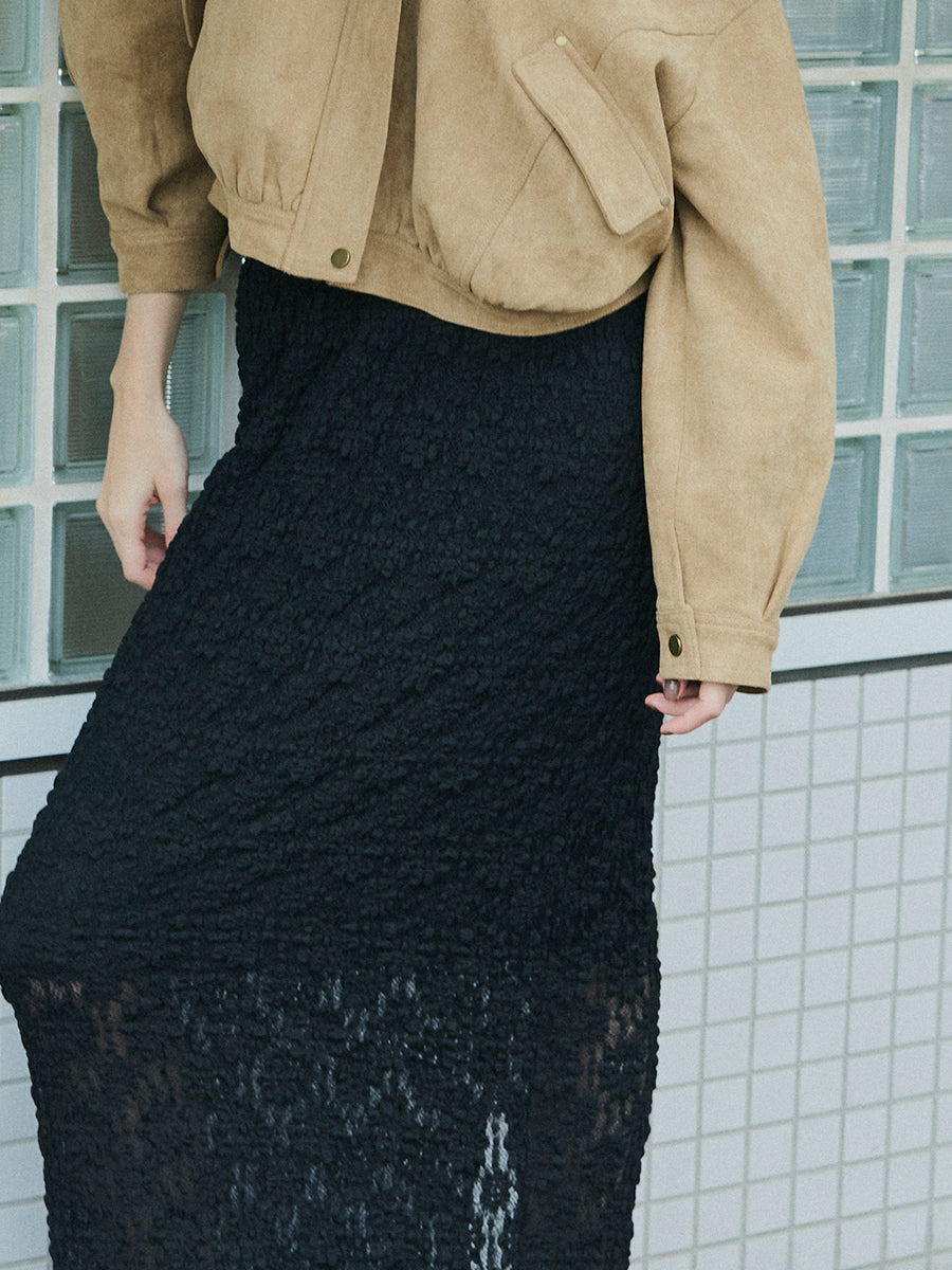 【予約:12月中旬】Puff Lace Skirt/60251002023