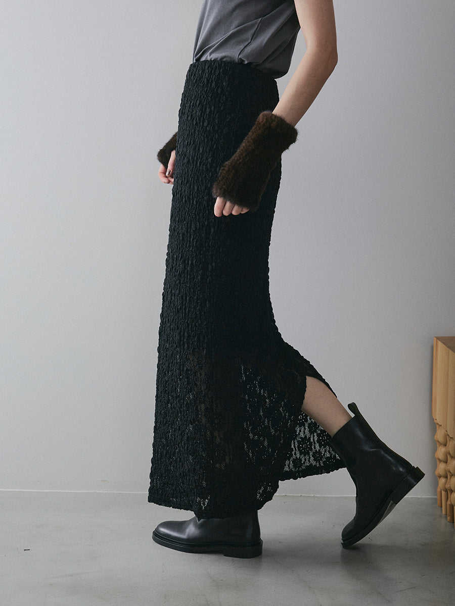 【予約:12月中旬】Puff Lace Skirt/60251002023