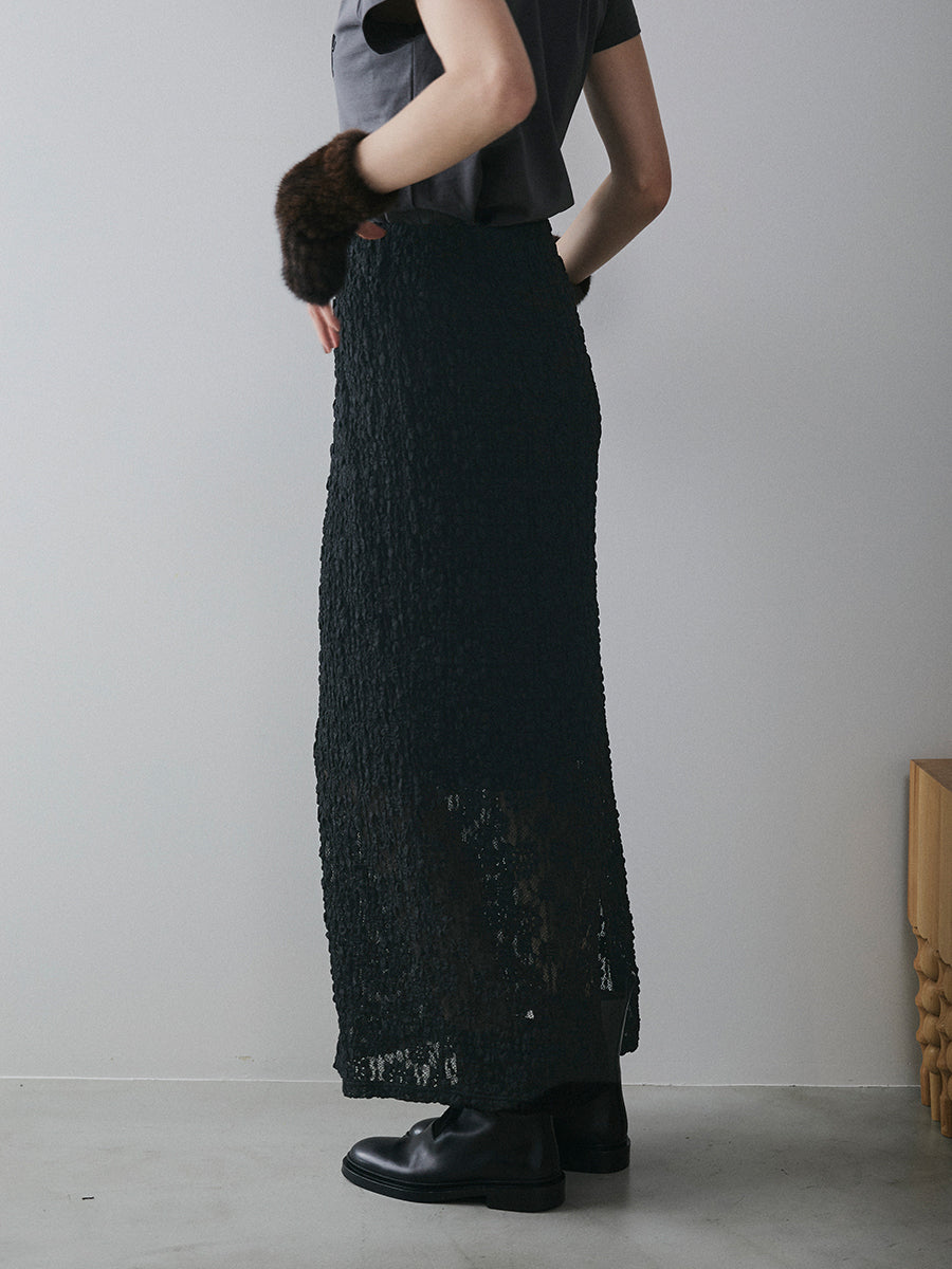 【予約:12月中旬】Puff Lace Skirt/60251002023