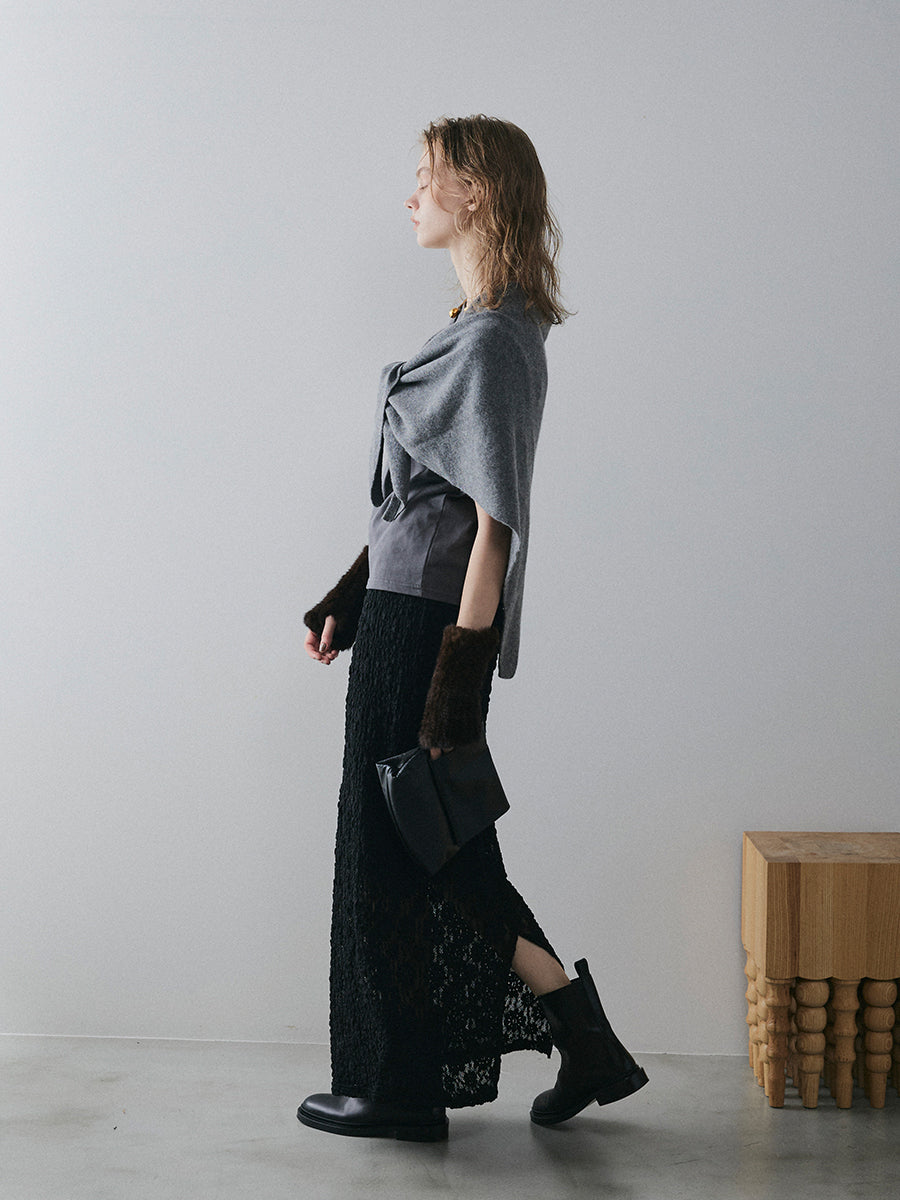 【予約:12月中旬】Puff Lace Skirt/60251002023