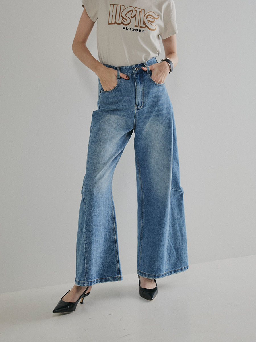 【予約:11月中旬】Structured Wide Denim/60251003025