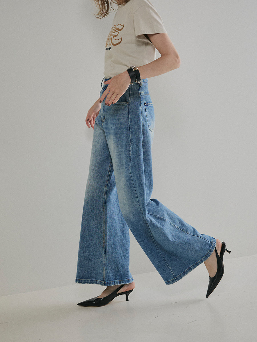 【予約:11月中旬】Structured Wide Denim/60251003025