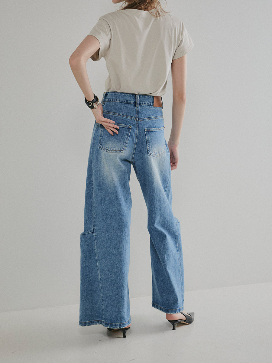 【予約:11月中旬】Structured Wide Denim/60251003025