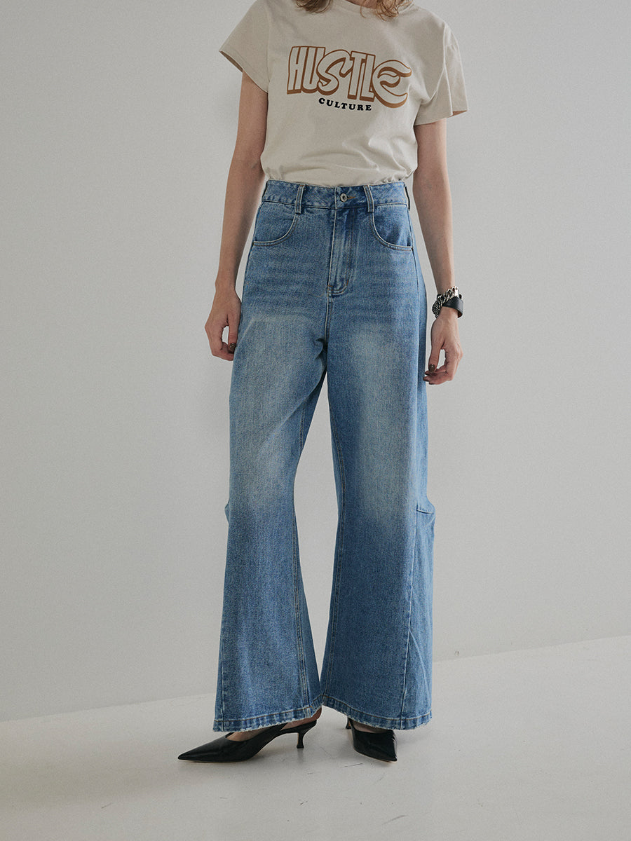 【予約:11月中旬】Structured Wide Denim/60251003025