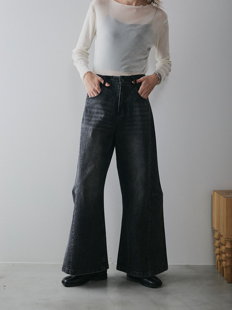 【予約:11月中旬】Structured Wide Denim/60251003025